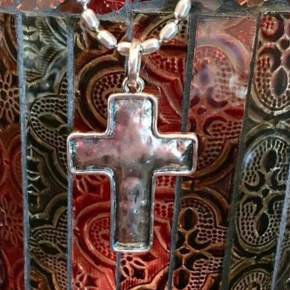 Grace & Heart Grounded Cross Pendant Necklace